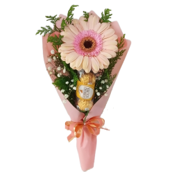 Mamãe Delicada Gerbera com Ferrero 